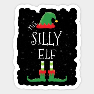 SILLY Elf Family Matching Christmas Group Funny Gift Sticker